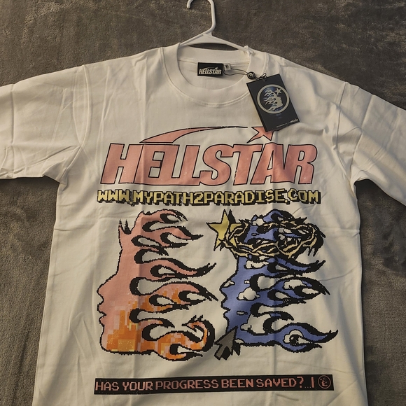 Hellstar Other - Helstar White Graphic Tee - Short Sleeve